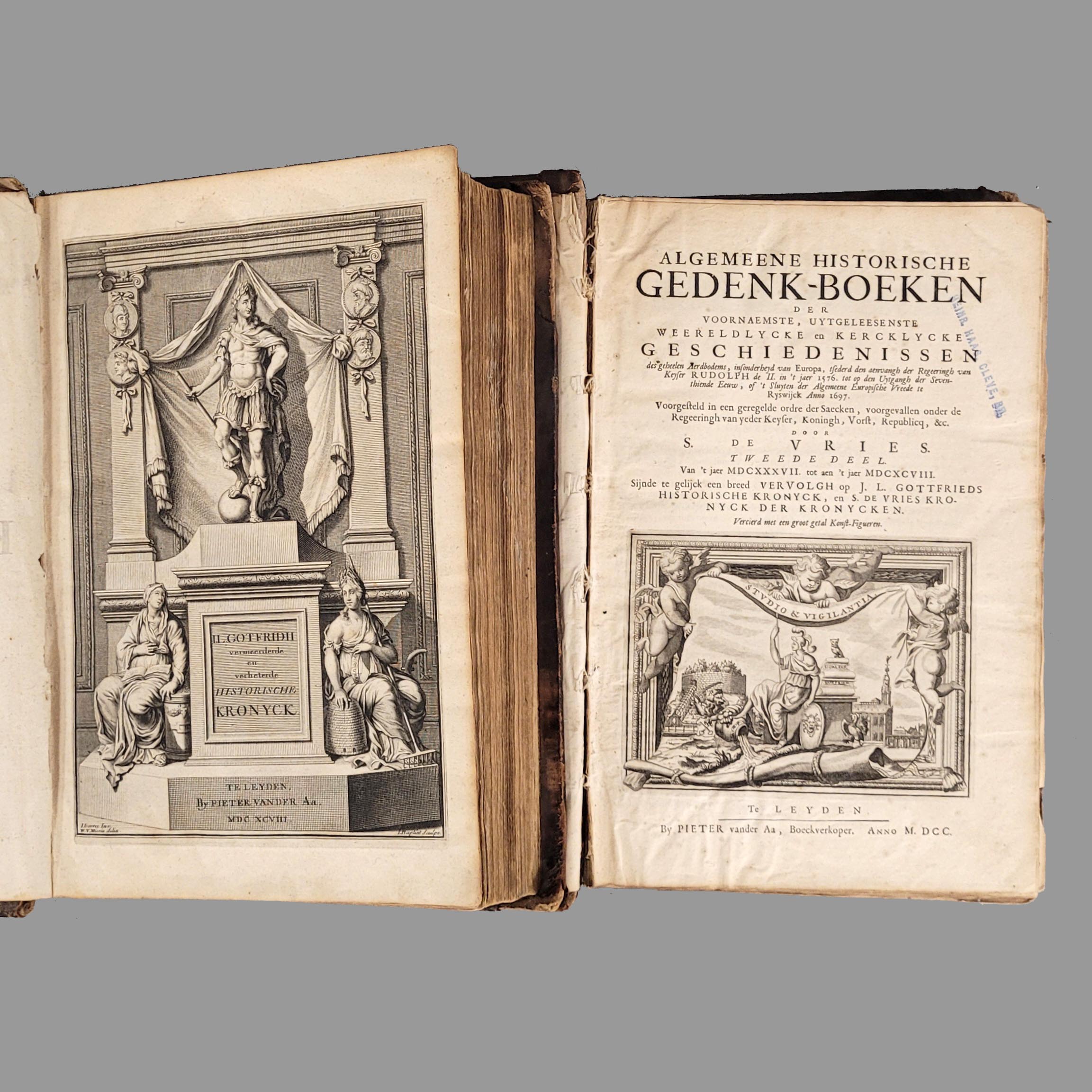 Los 45: GOTTFRIED, Johann Ludwig / DE VRIES, Simon: Joh. Lodew. Gottfrieds Historische Kronyck: vervattende een nauwkeurige en volkomene beschrijvingh der aldergedenckwaerdighste geschiedenissen des weerelds