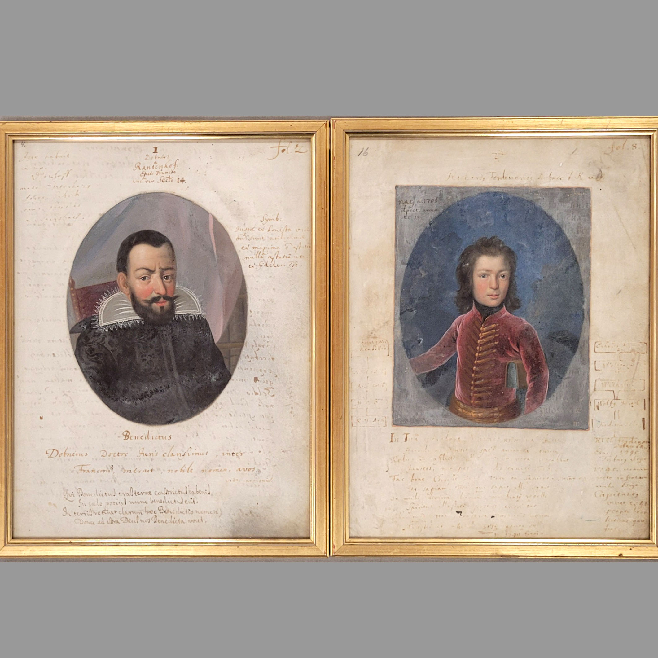 Los 100: Zwei Blätter aus dem Adelsstammbaum der Dobner von Rantenhof – Bild 2