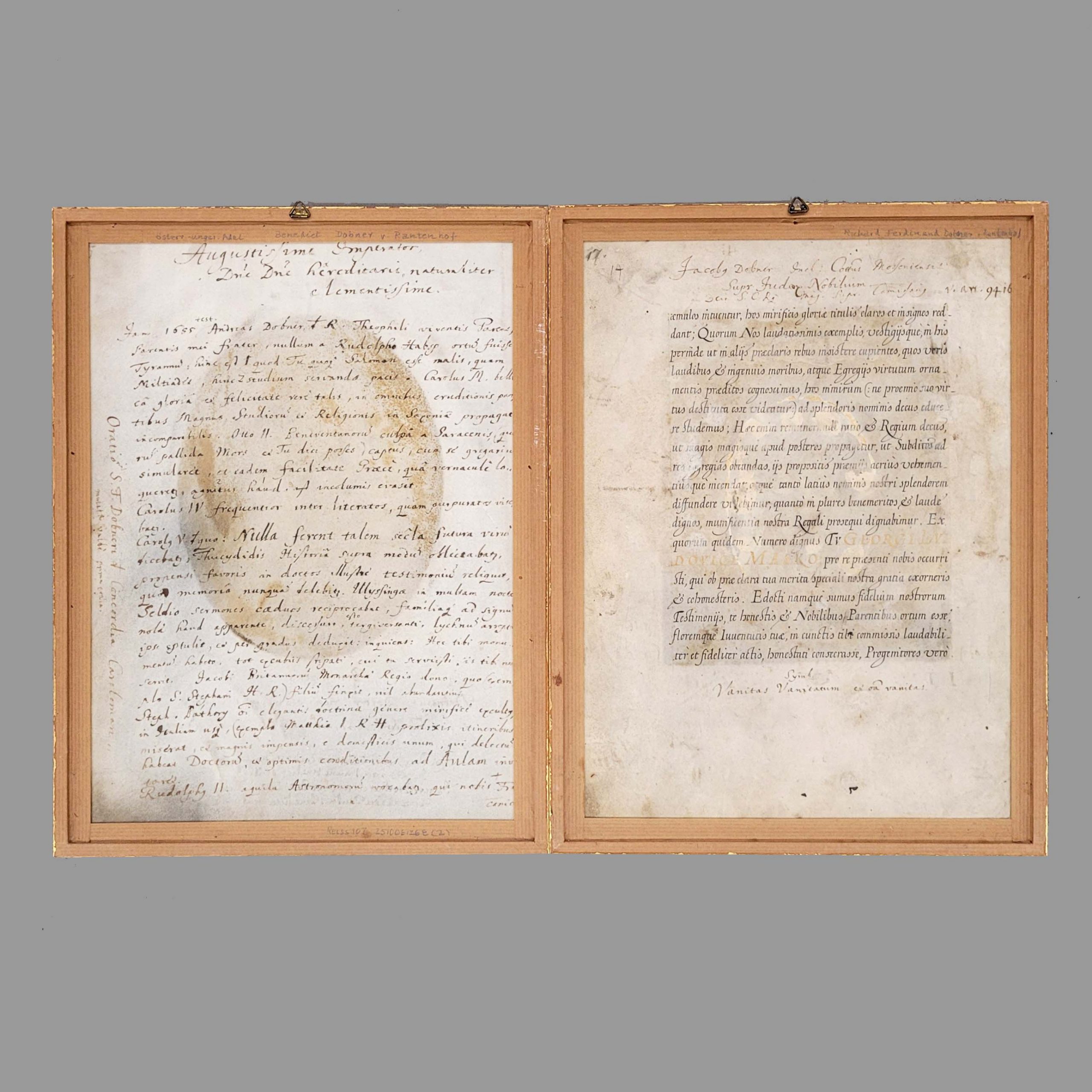 Los 100: Zwei Blätter aus dem Adelsstammbaum der Dobner von Rantenhof – Bild 3