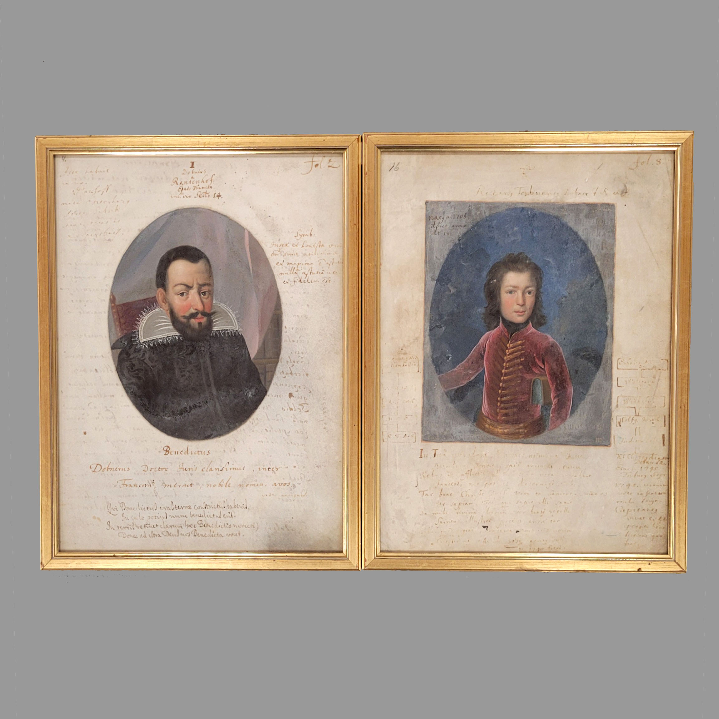 Los 100: Zwei Blätter aus dem Adelsstammbaum der Dobner von Rantenhof