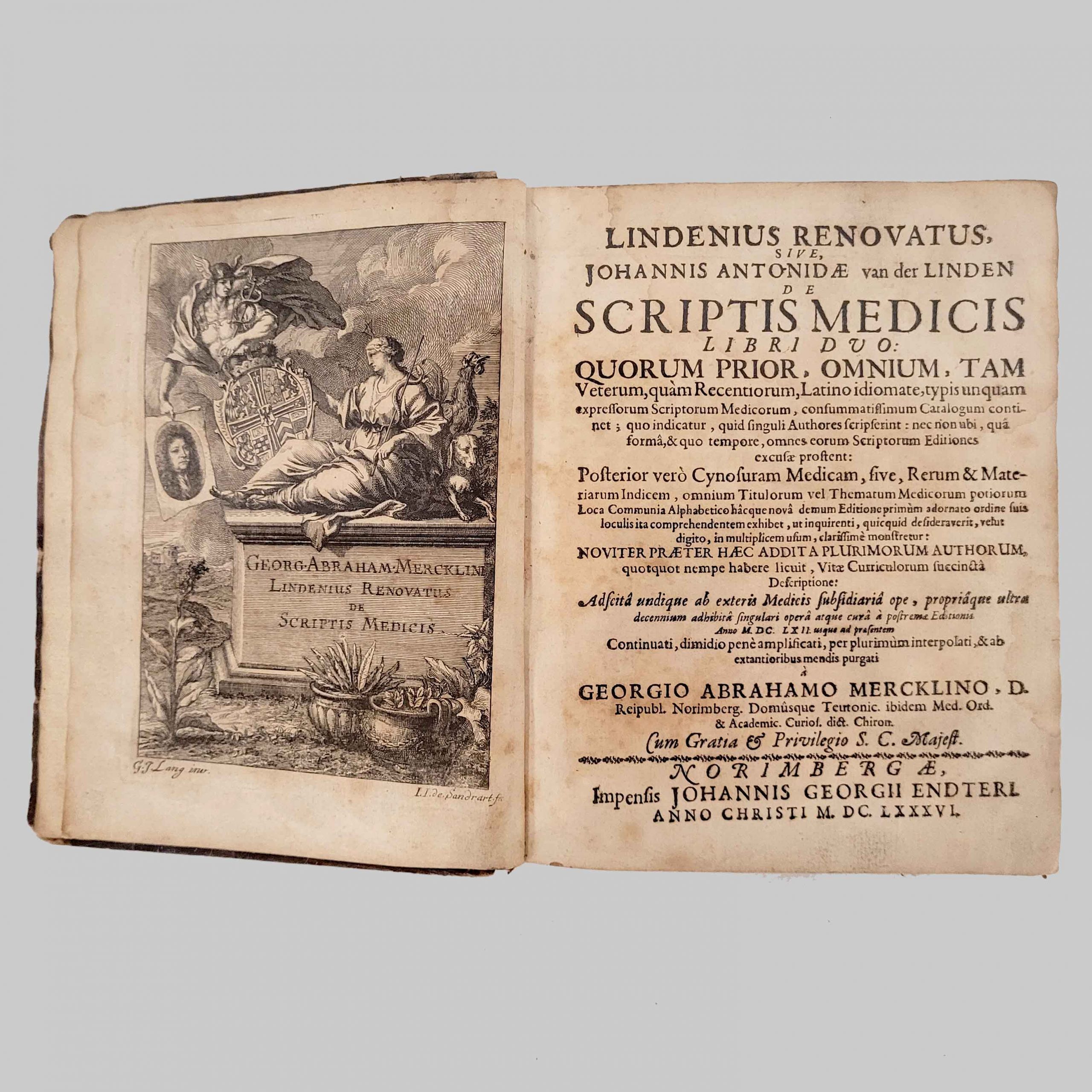 Los 22: MERCKLIN, Georg Abraham: Lindenius renovatus…De scriptis medicis libri duo