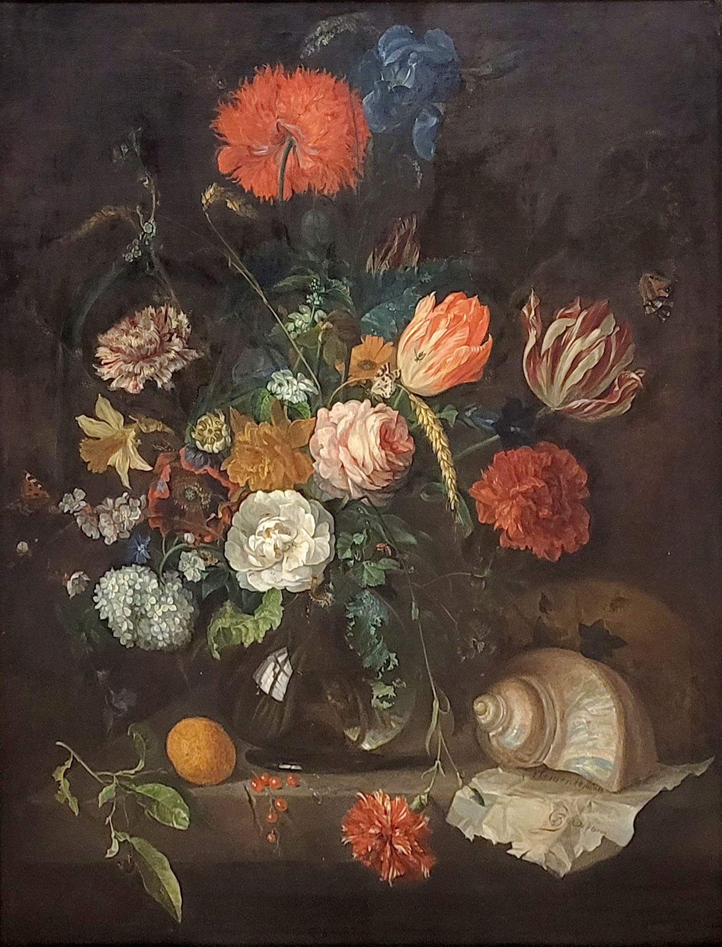 Los 275: DEUTSCHER MEISTER: Blumenstilleben mit Nautilus – Bild 2