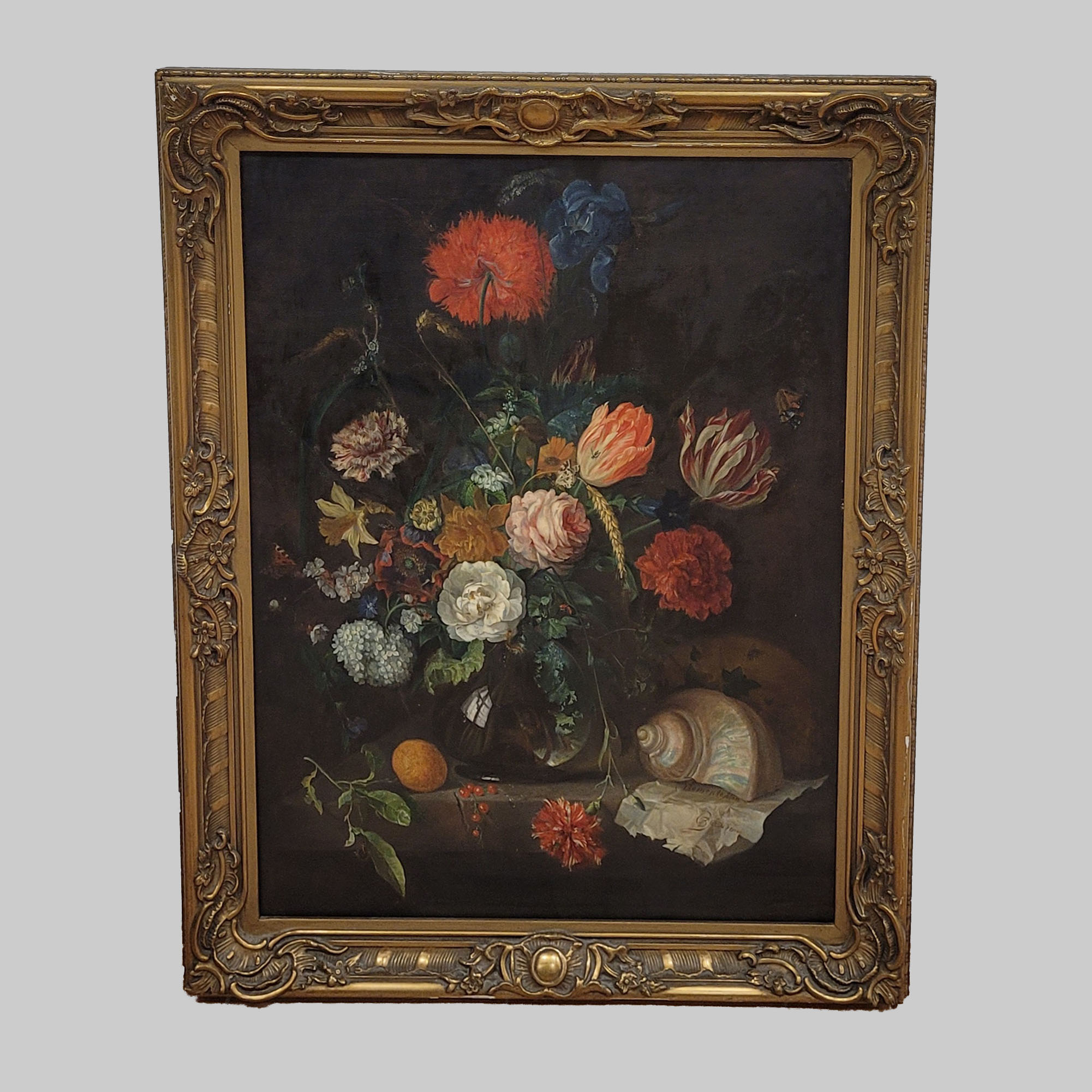 Los 275: DEUTSCHER MEISTER: Blumenstilleben mit Nautilus