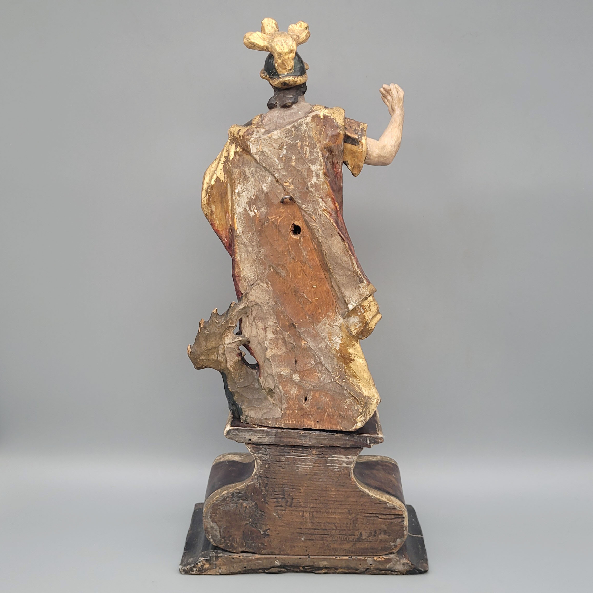 Los 373: Heiliger Georg auf Sockel – Bild 4