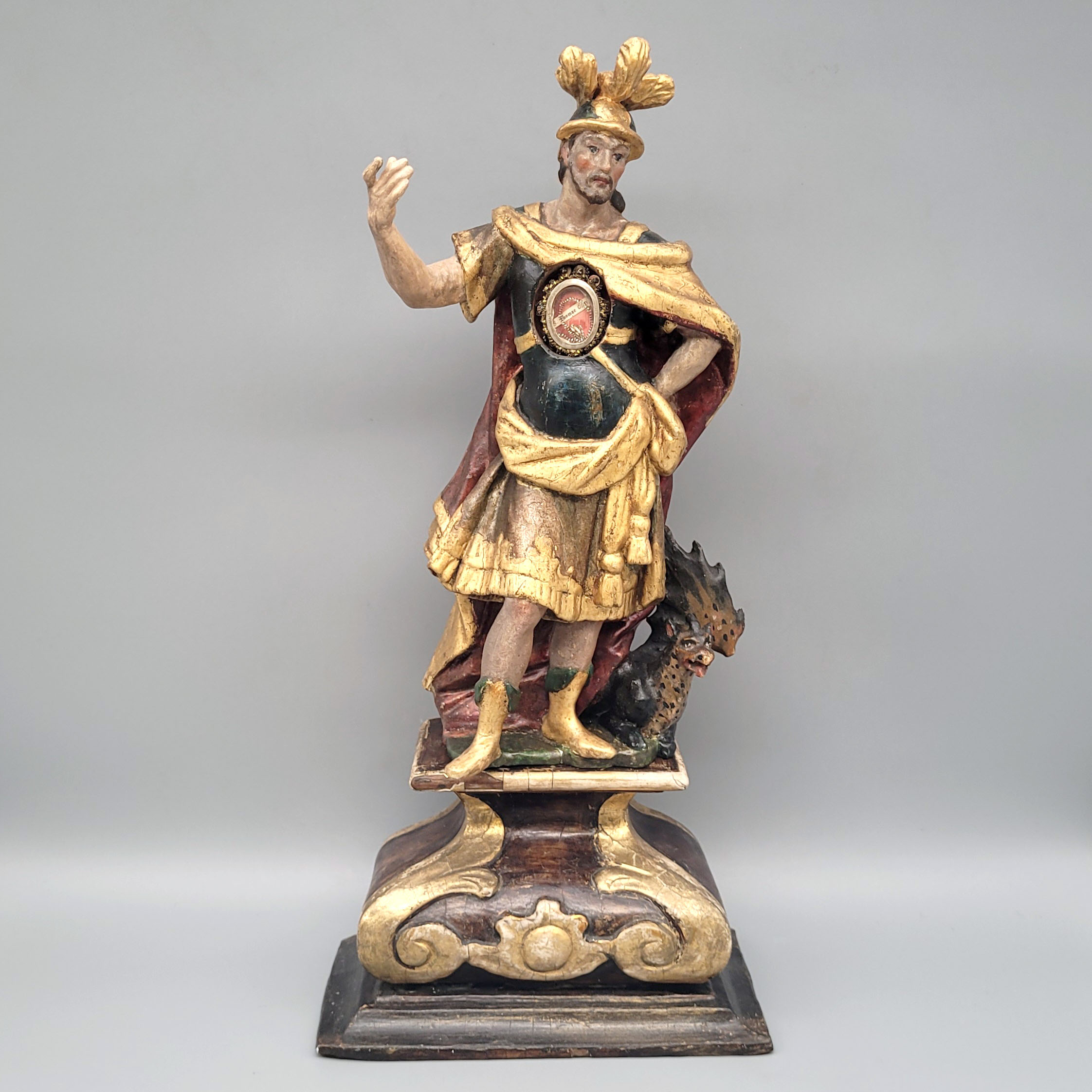 Los 373: Heiliger Georg auf Sockel