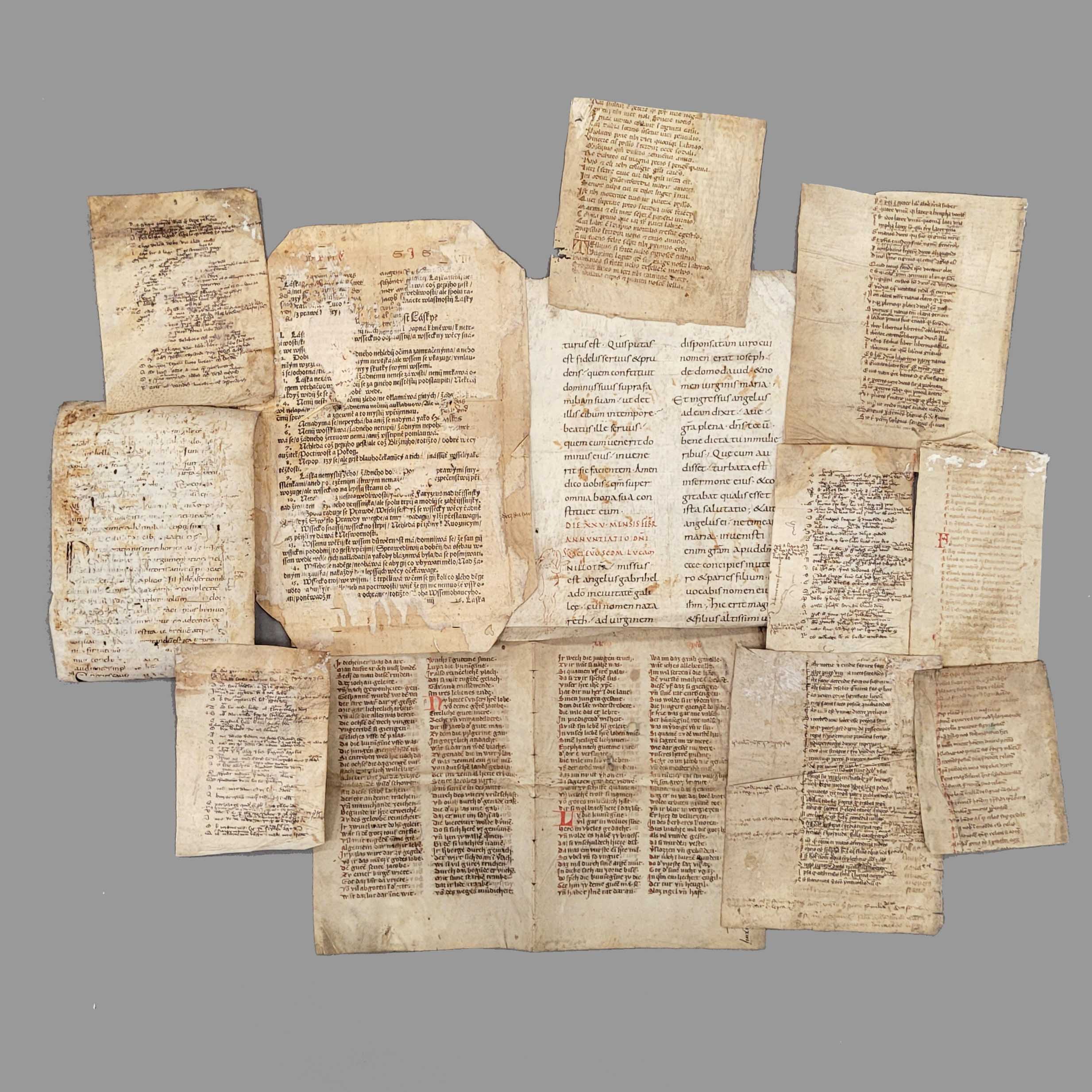Los 54: Konvolut Buchseiten 13.-15. Jahrhundert – Bild 2