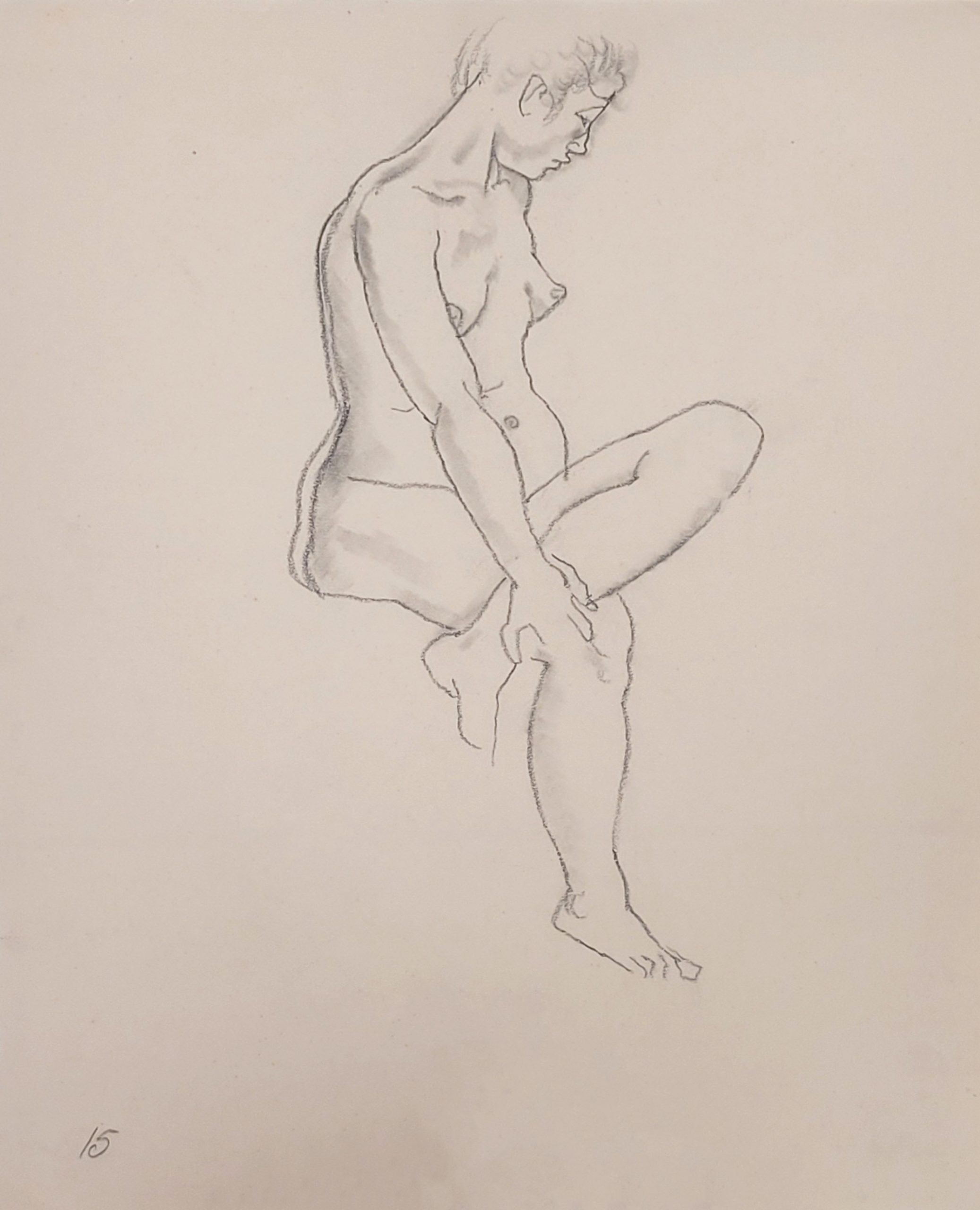 Los 623: GROSZ, George: Sitzender Frauenakt – Bild 2