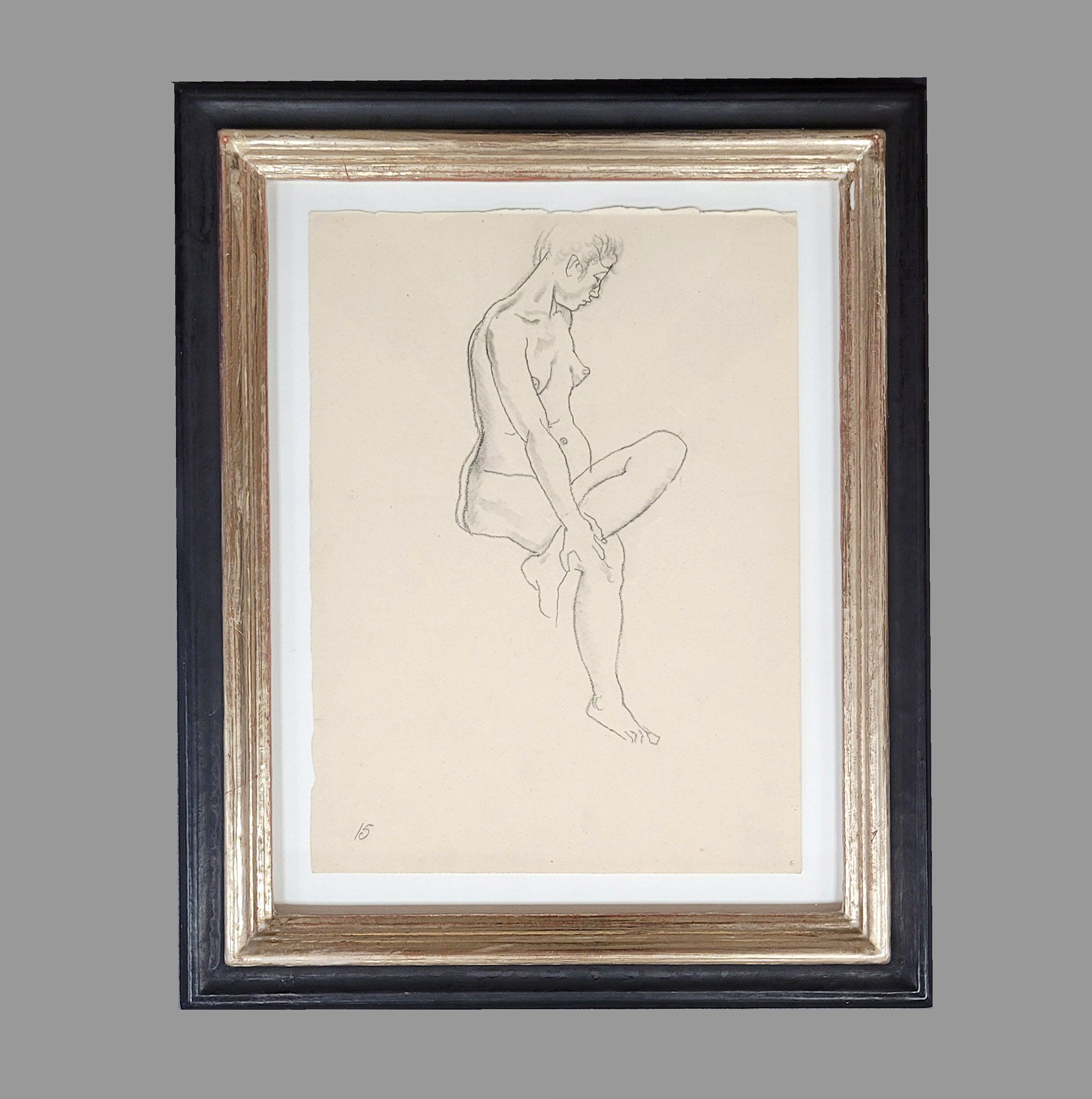 Los 623: GROSZ, George: Sitzender Frauenakt