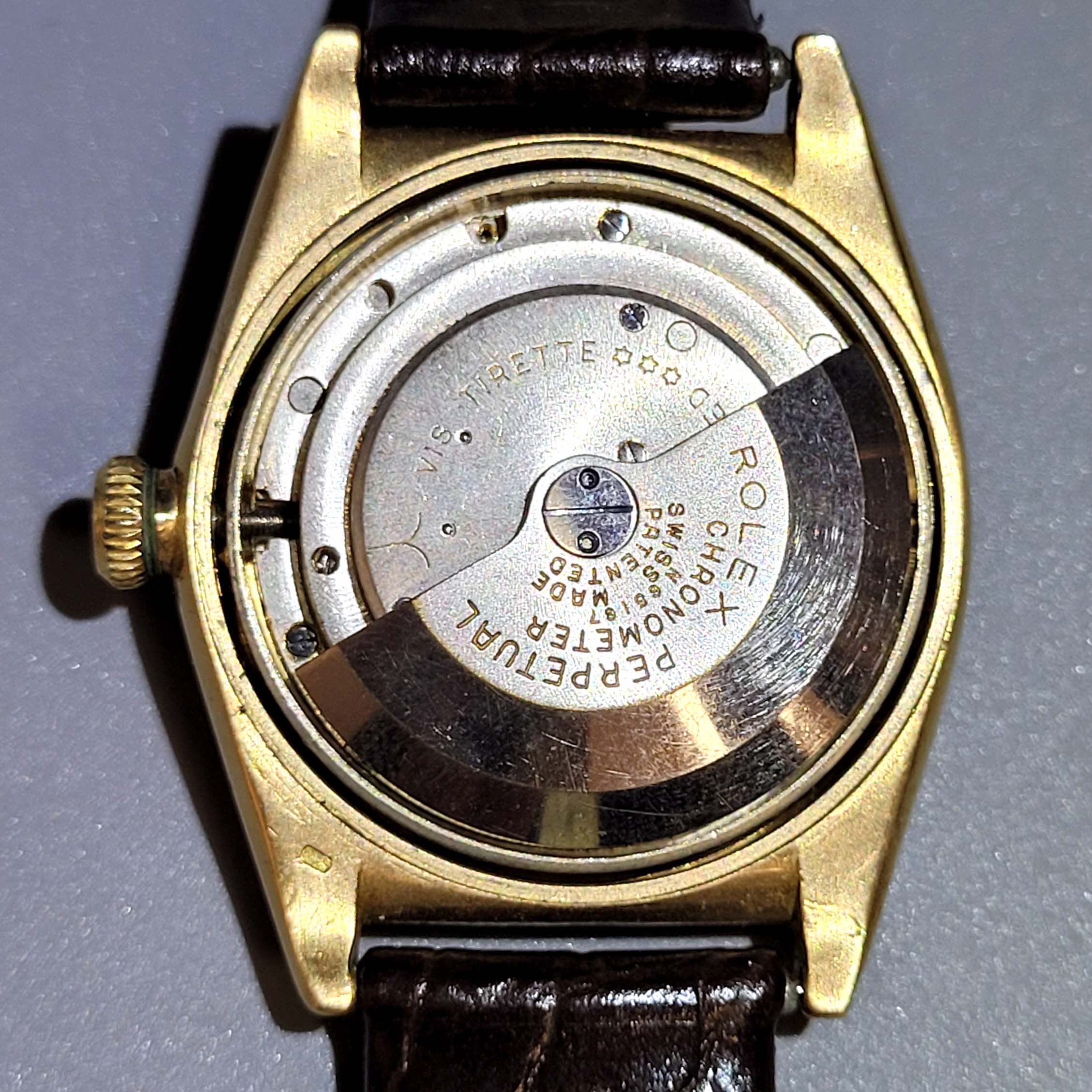 Los 683: Armbanduhr Rolex Oyster Perpetual Chronometer Bubble Back – Bild 5
