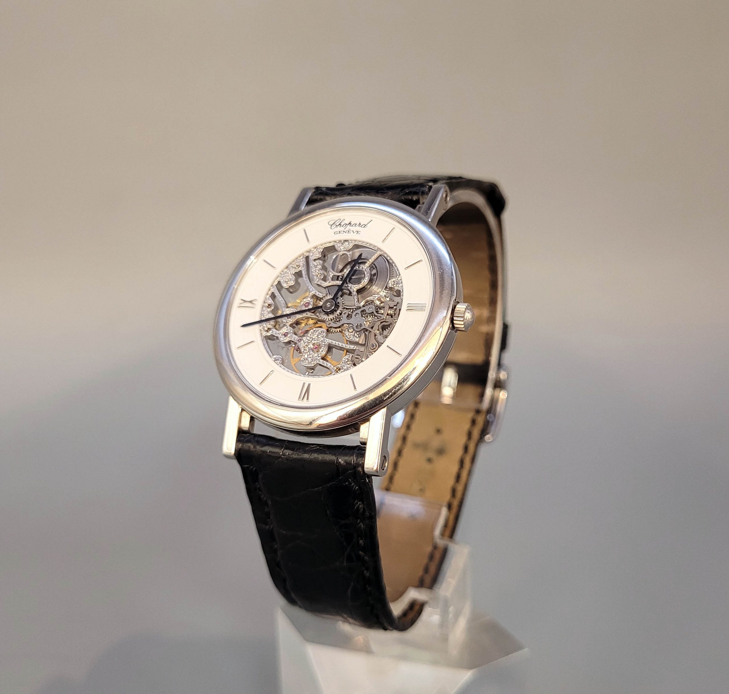 Los 691: Seltene Herrenarmbanduhr Chopard Platinum – Bild 2