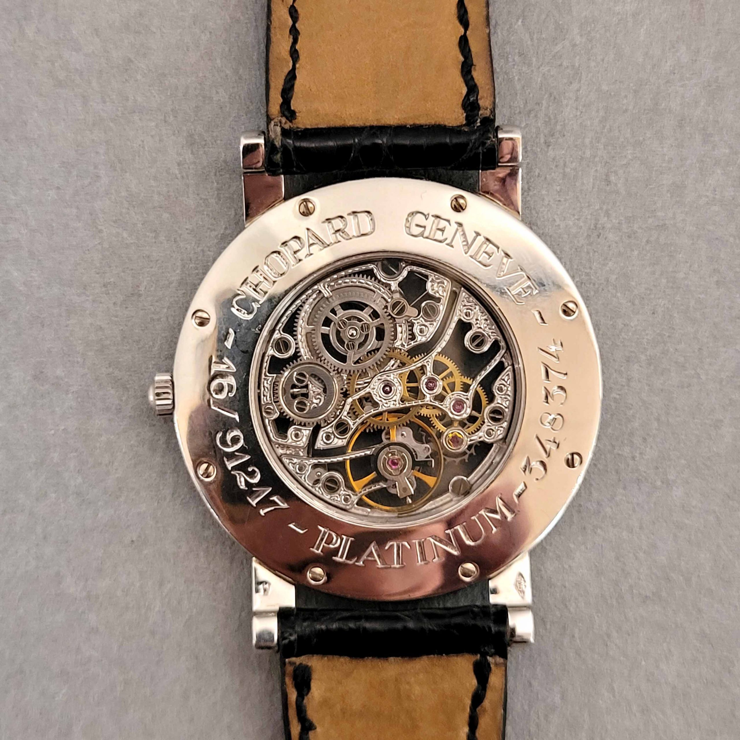 Los 691: Seltene Herrenarmbanduhr Chopard Platinum – Bild 3