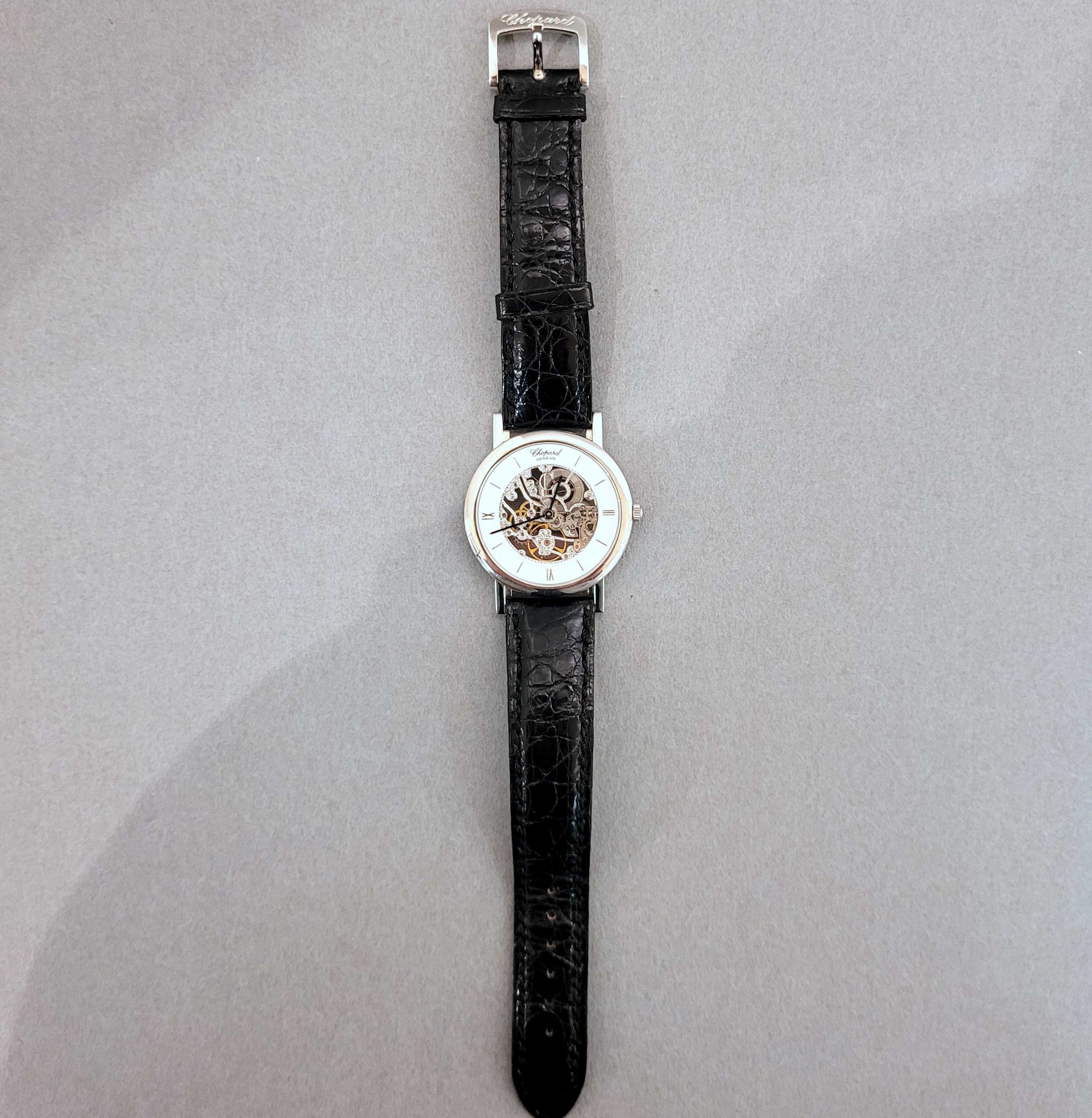 Los 691: Seltene Herrenarmbanduhr Chopard Platinum – Bild 4